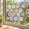 Self-Adhesive Rainbow Suncatchers 16-Piece Set Anti-Collision Stickers  Home Decoration