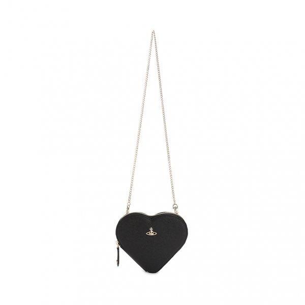 Vivienne WeStwood Saffiano New Heart Women S Chain croSSbody Bag 58010001w L001n N402