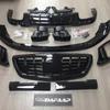 Передний и задний спойлеры в стиле Brabus с вентиляционными отверстиями для выхлопных труб для Mercedes S-Class W222 (2013-2017)