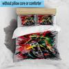 Motocross Rider In Action 3pcs Bedding,Including 1pc Duvet Cover And 2pcs Pillowcases Perfect for Christmas,Ideal for Bedroom, Dormitory