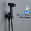 Grey Hand Held Bidet Sprayer Douche Toilet Kit Bidet Faucet Gold Round Shattaf Shower Head Copper Valve Set Jet Bidet Faucet