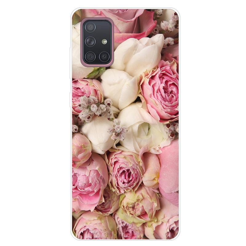 For Samsung Galaxy A51 A71 Case Soft Silicone Cute Cartoon Panda Phone Cases For Samsung A 51 A515F Galaxy A71 A715F Cover Funda