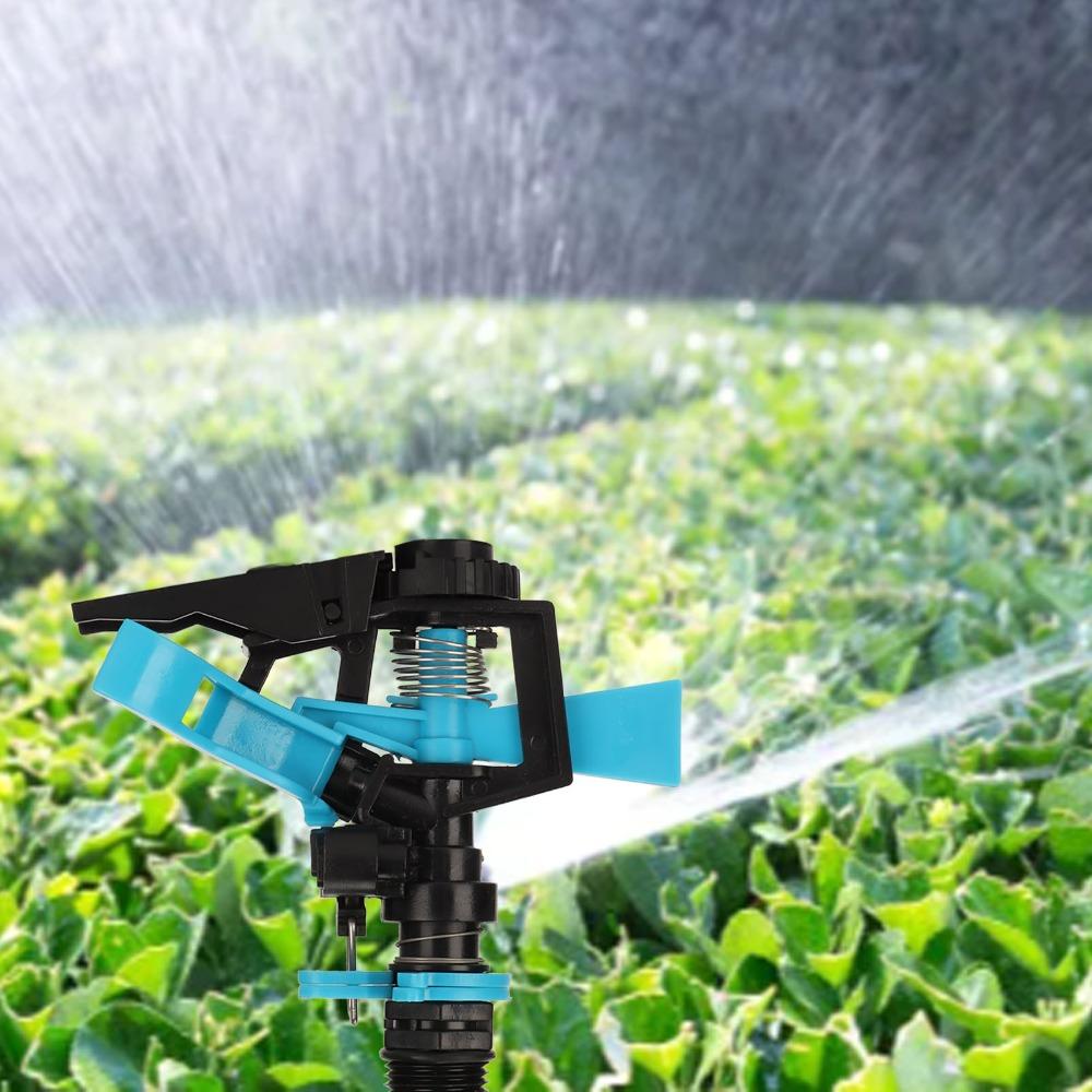 2pcs Plastic Sprinkler Head G1/2 Male Thread Lawn Watering Sprinkler Head Lawn Irrigation