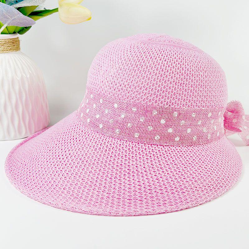 Летняя соломенная шляпа с широкими полями для женщин, модная и универсальная, для путешествий, защиты от солнца и затенения, повседневная пляжная шляпа-котелок