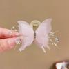 Fairy Butterfly Tassel Claw Clip – Transparent White Mori Style Hair Accessory