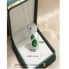 925 Sterling Silver Exquisite Green Zircon Gourd-shaped Necklace Birthday Anniversary Wedding Party Gift