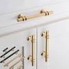 Эргономичные ручки для шкафа Золотая отделка Дверная ручка Современные простые кухонные ручки Обувной шкаф