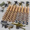 80pcs Kids Toys WW2 Soldiers Building Blocks  Mini Action Figures Educational Toys For Boys Birthdays Gifts