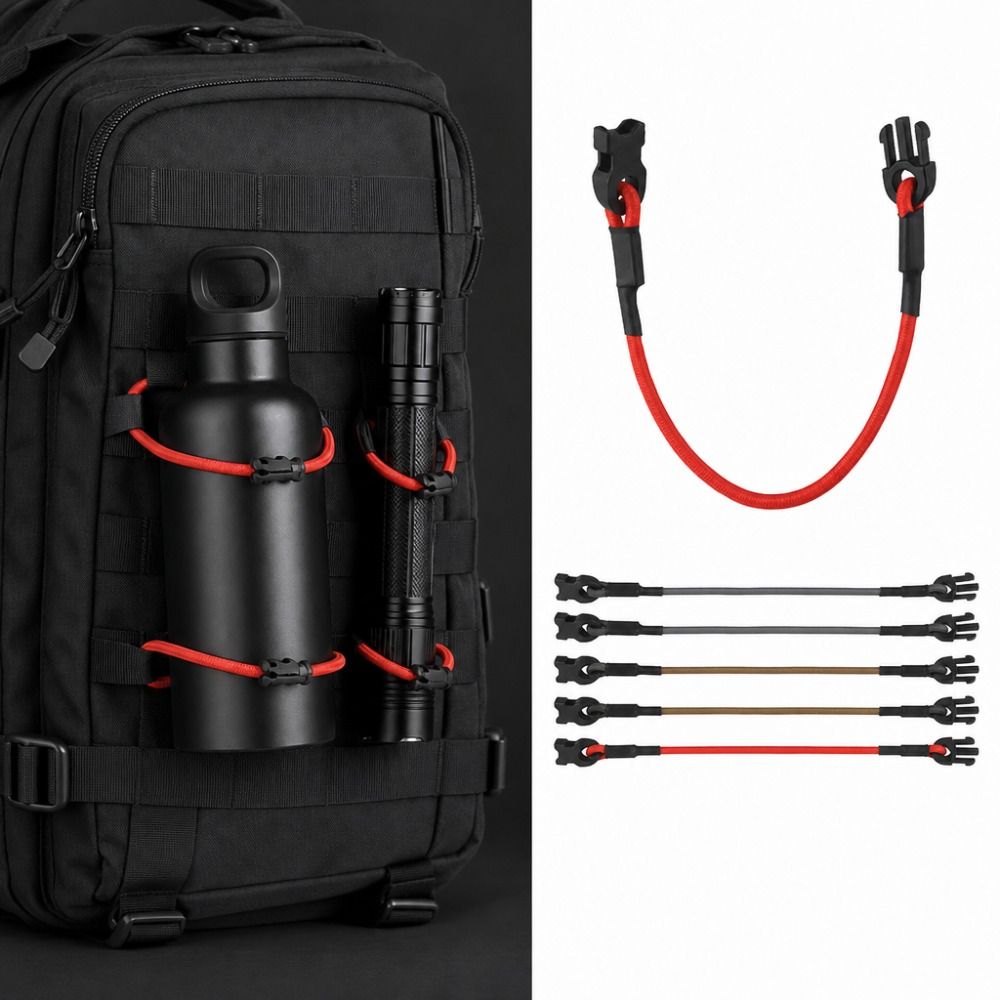 3Pcs/set with Quick-release Buckle Multipurpose Fixing Strap Outdoor Gear Organizing Rope Camping