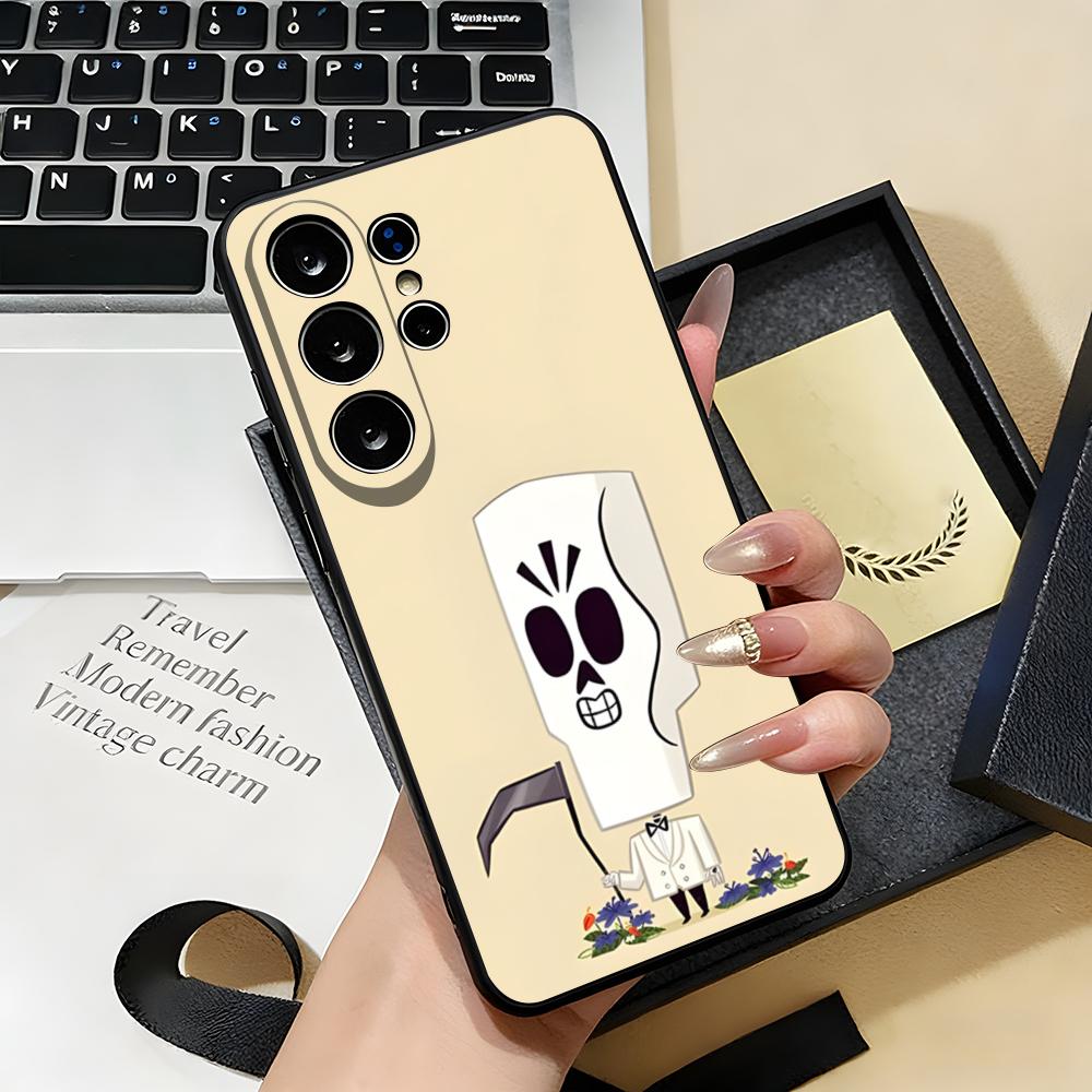 G-Grim F-Fandango Phone Case For Samsung S26 S25 S24 FE S23 S22 S21 Plus S20 Ultra Note20Ultra Black Soft Shell