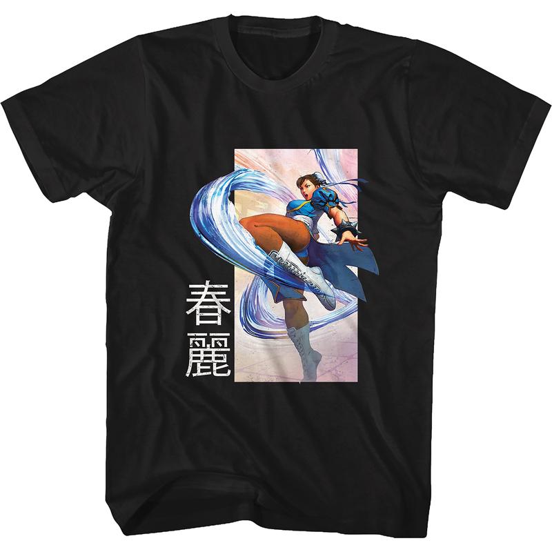 Футболка с принтом игрового паттерна Street Fighter, мужская модная повседневная футболка с коротким рукавом, свободная и удобная, для ежедневной носки