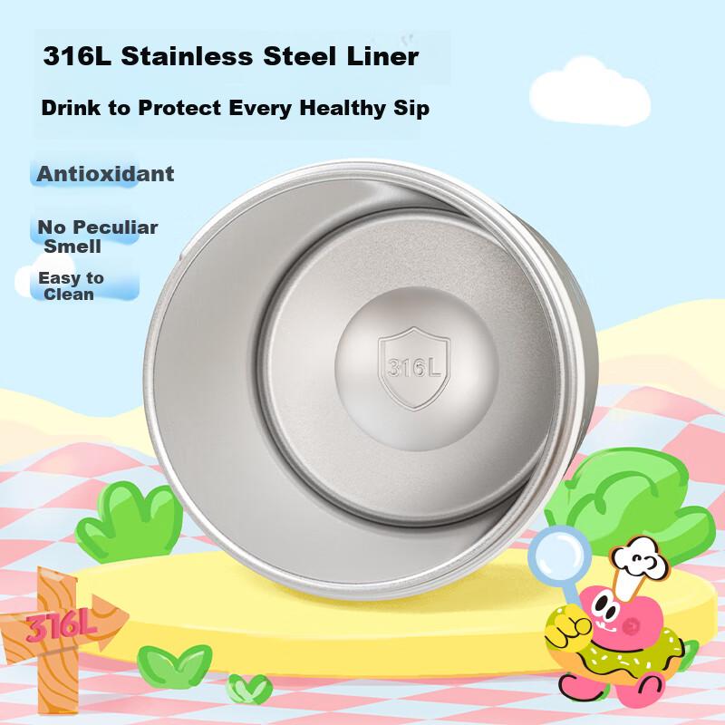 Fuguang 316L Insulated Coffee Mug with Straw for Students, Men And Women, Portable Car Cup Tea Mug Gift 460ML