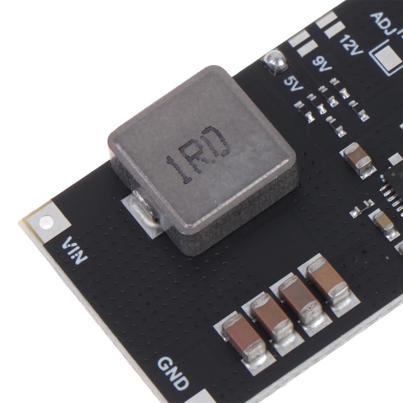 TPS61088 Высокоэффективный DC-DC повышающий модуль Регулируемый Стабильный Выход 5В 9В 12В для Модификации Power Bank