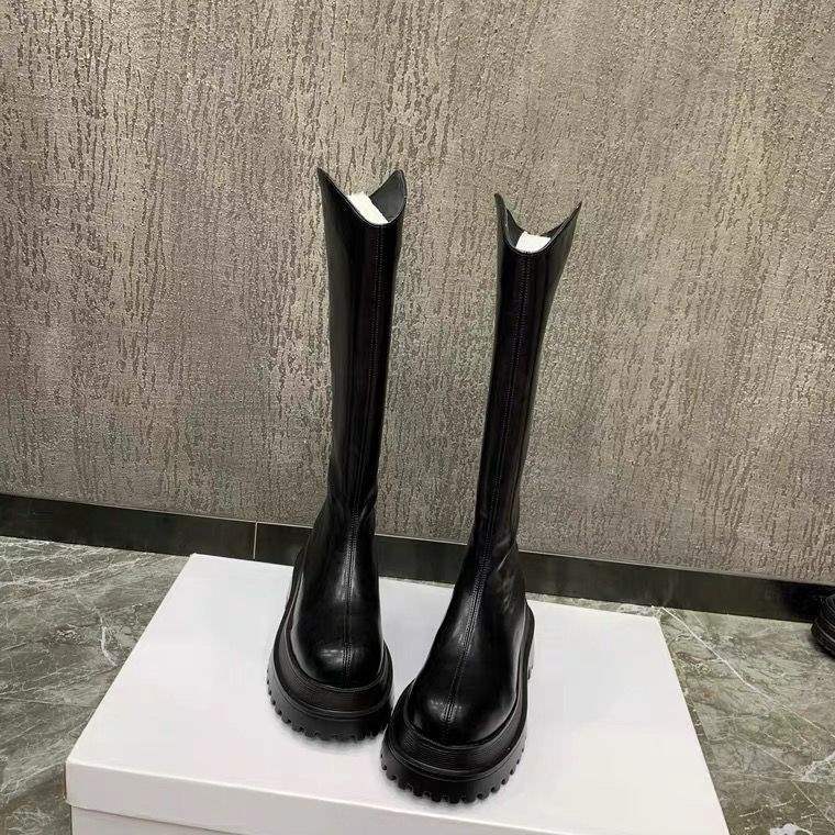 Ботинки рыцаря Spice girl 2025 новые ботинки женские осенне-зимние на толстой подошве с увеличением роста кожаные ботинки высокоэластичные тонкие ботинки