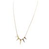 Les Trésors De Lily [P4890] - Golden 'Triangles' Steel Necklace