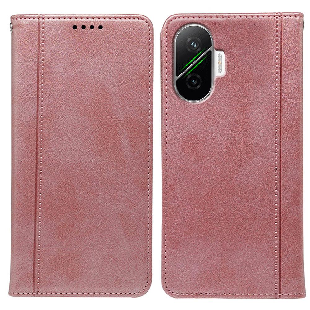 For Xiaomi Redmi Turbo 4 Pro 5G/Poco F7 5G Case Hidden Magnetic Closure Calf Texture Leather Phone Cover