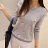 Winter Sweaters Women Embroidery Ladies Pullover Female Autumn High Elastic Tricot Jumper Wool Tops