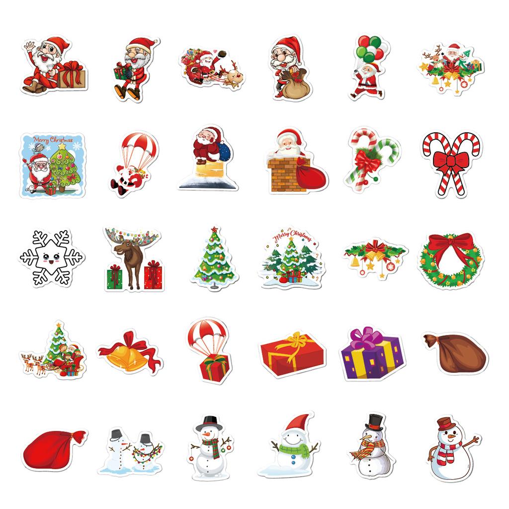 Christmas Stickers Santa Snowflake Stickers for Kids Merry Christmas Decorations Stickers for Envelopes Gifts Tags Crafts