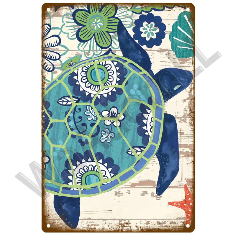 Пляжная жестяная табличка, металлическая табличка, винтажная летняя металлическая настенная табличка, пляжный декор для пляжного бара, пляжного домика, приморская декоративная тарелка