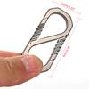 Durable for Titanium Alloy Keychain Car for Key Holder Backpack Buckle Outdoor Carabiner Spring Snap Hook Clip