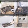 Cartoon Super Mushroom Marios Front Door Mat Anti-Slip Outdoor Absorbent  Doormat Garden Garage Entrance Rug Carpet