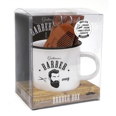 Кружка для бритья - Gentlemen's Barber - Полный набор - Ножницы - Расческа - Пинцет