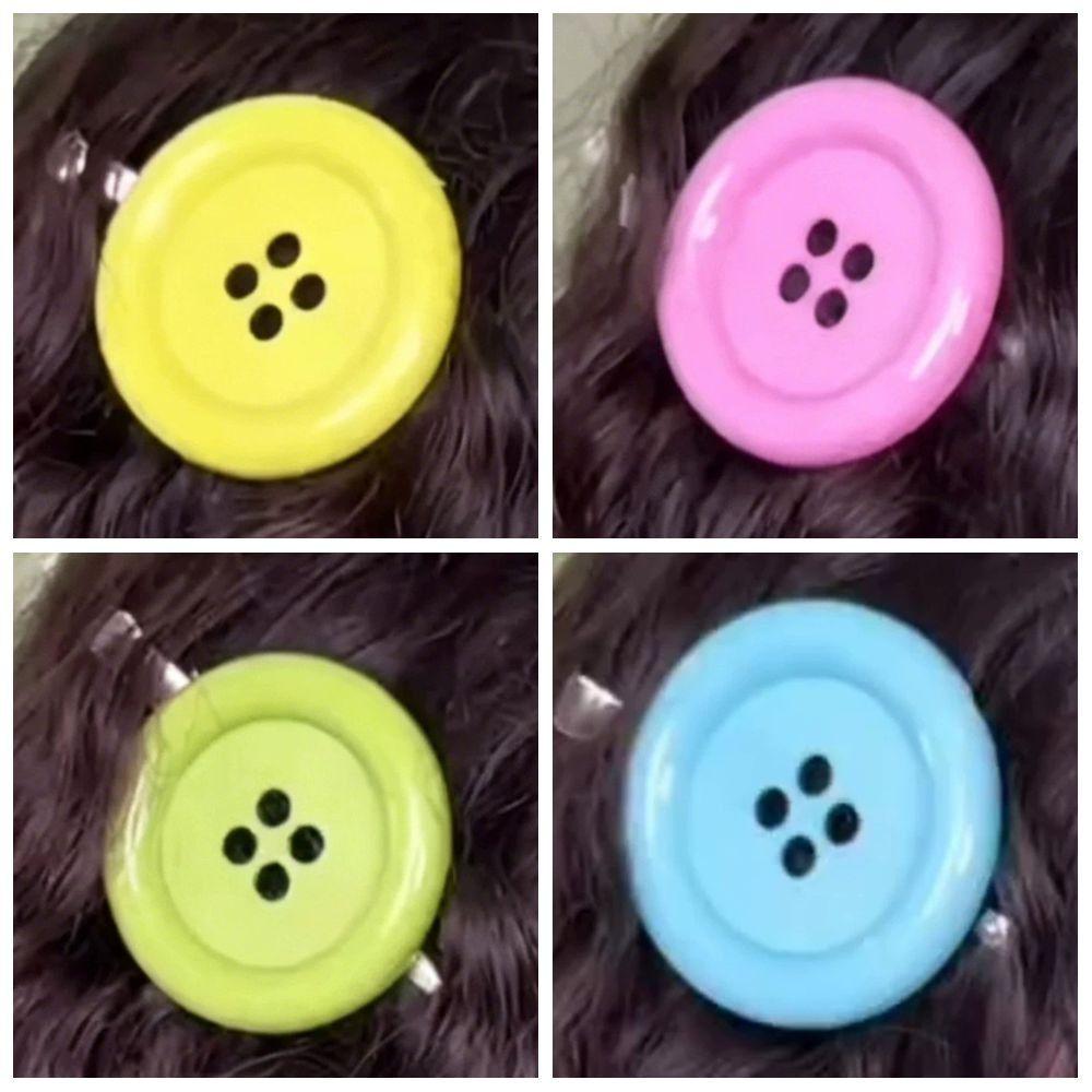 Extra Large Button Y2K Hair Clip Side Clip Harajuku Hair Clip New Side Hair Clip