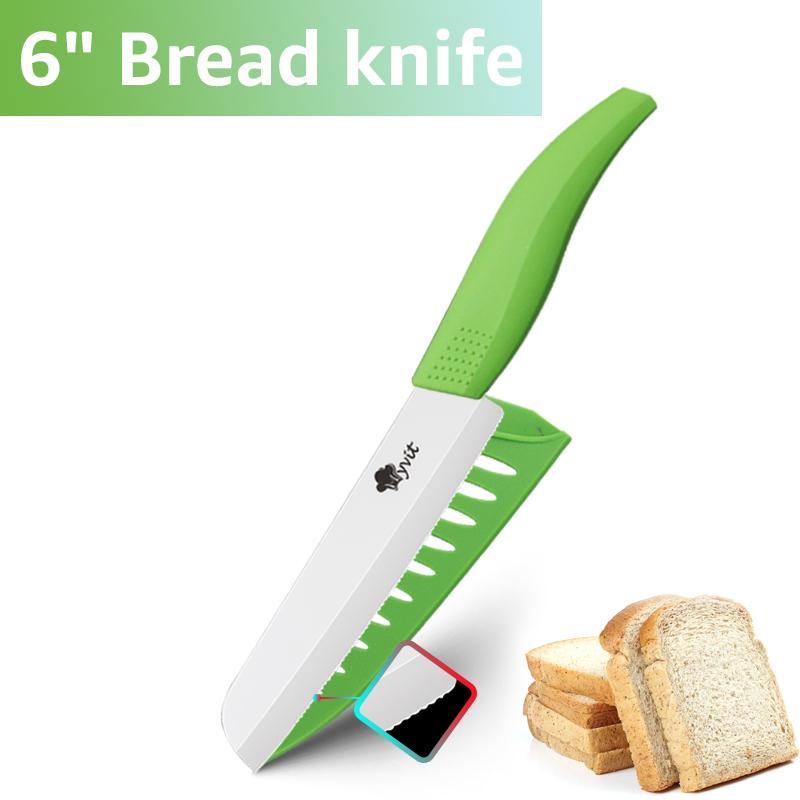 Керамические ножи Кухонные ножи 3 4 5 6 дюймов Нож шеф-повара Нож для хлеба Белое циркониевое лезвие Многоцветная ручка Высокое качество