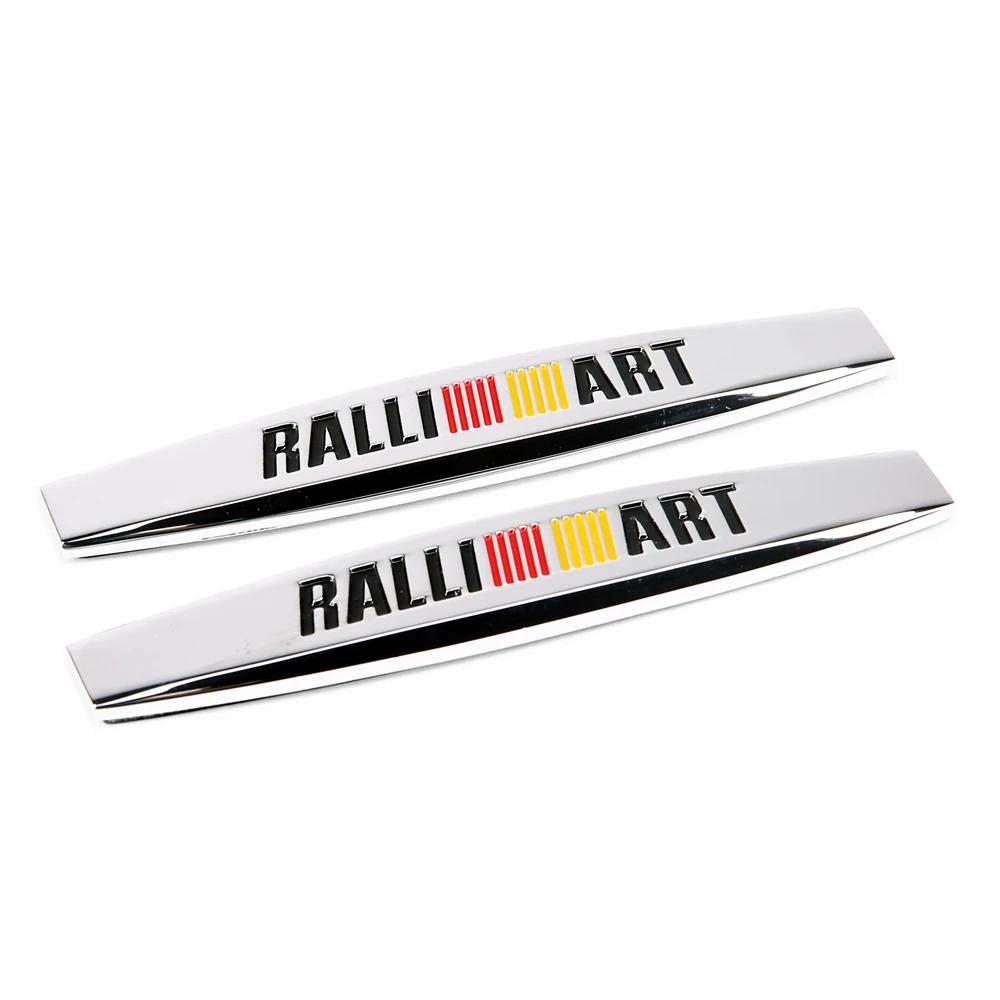2pcs Car Fender Side Sticker Decal Badge for Mitsubishi RALLIART L200 Outlander ASX Lancer Pajero Eclipse Galant Accessories AJ3
