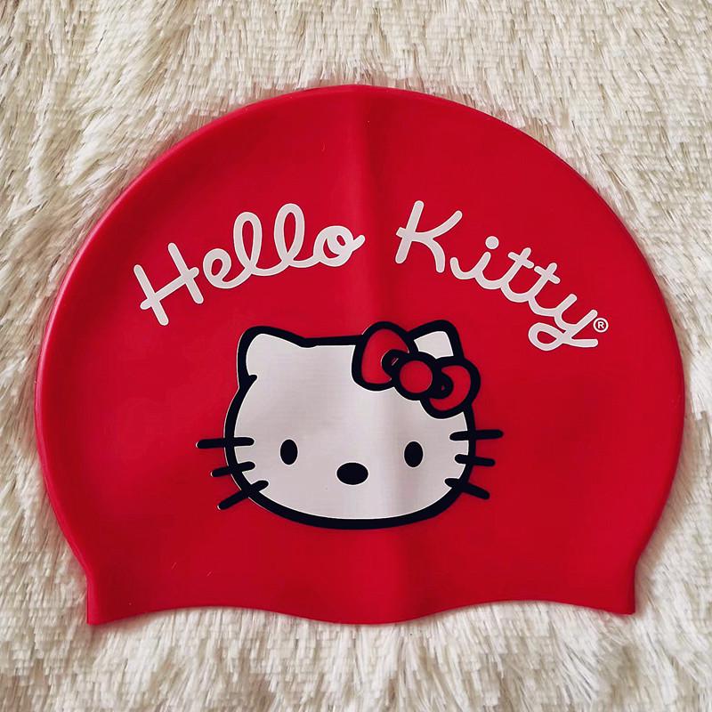 Очень большая мультяшная силиконовая шапочка для плавания для мальчиков и девочек – Водонепроницаемая и мягкая