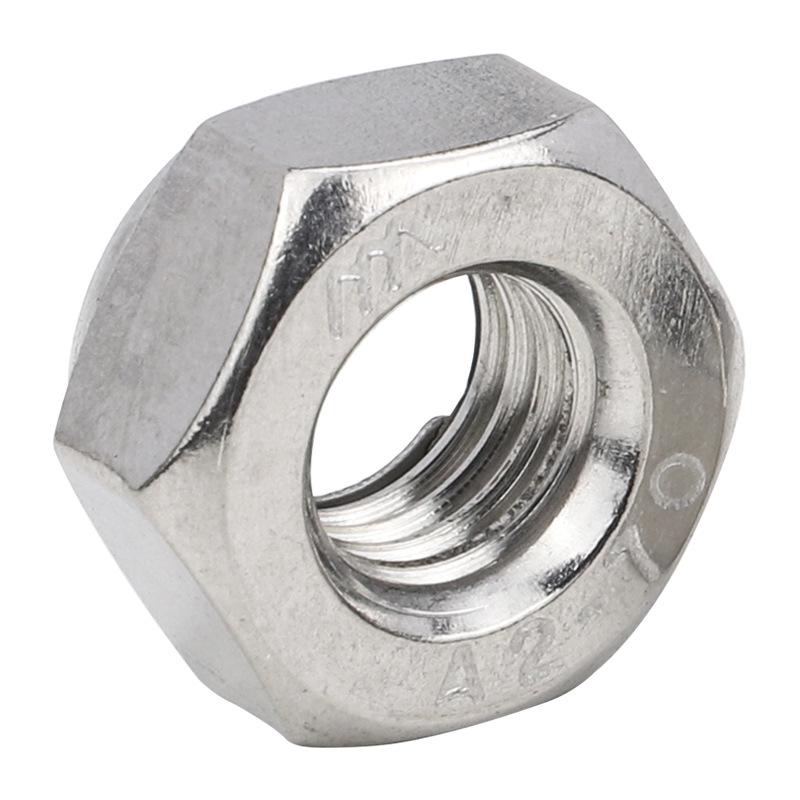 Самостопорящаяся шестигранная гайка из нержавеющей стали 304, цельнометаллическая вставка, M3/M4/M5