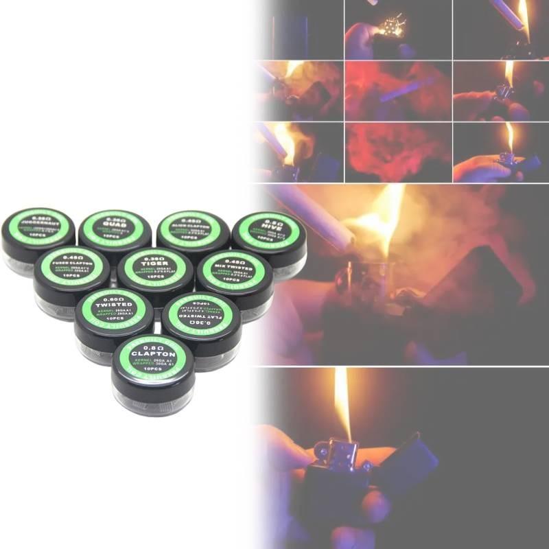 Инопланетный Клэптон Койл Нагревательная проволока для RDA для энтузиастов вейпинга, для клаудчейзинга