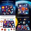 Деревянная детская развивающая головоломка «Космос» с Солнечной системой и планетами для обучения и когнитивного развития