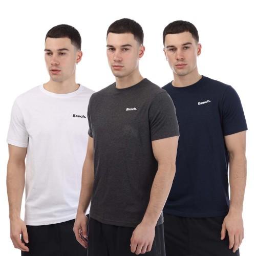 Bench Mens Somerset Logo T-Shirt (Pack of 3)