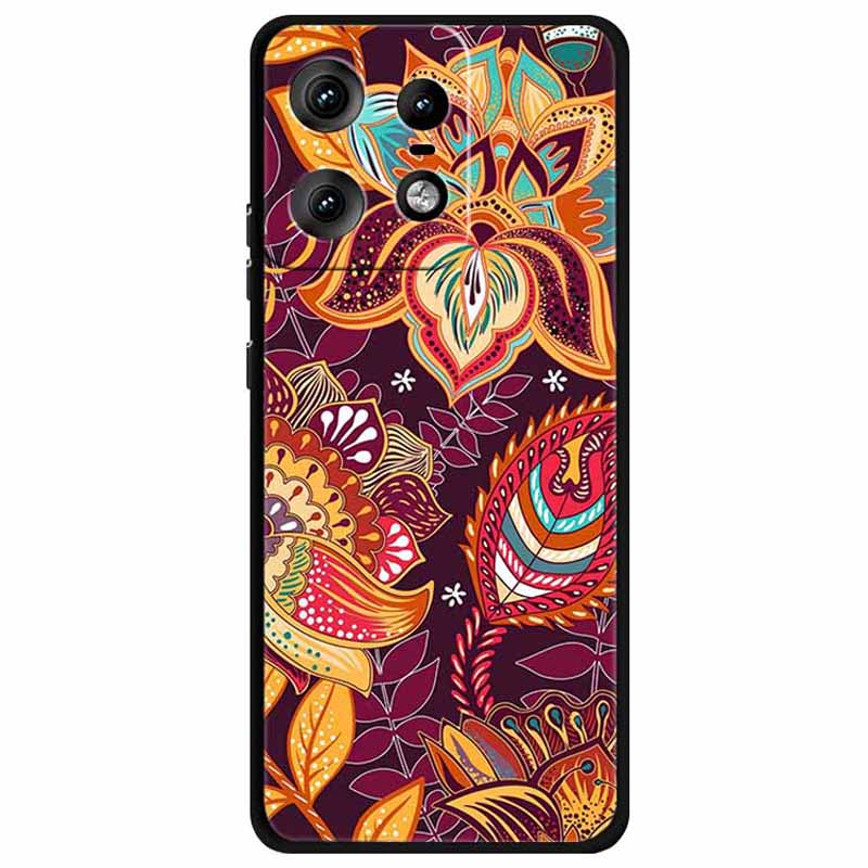 Чехол для Motorola Edge 50 Pro 5G с печатью узора, мягкая TPU накладка для мобильного телефона
