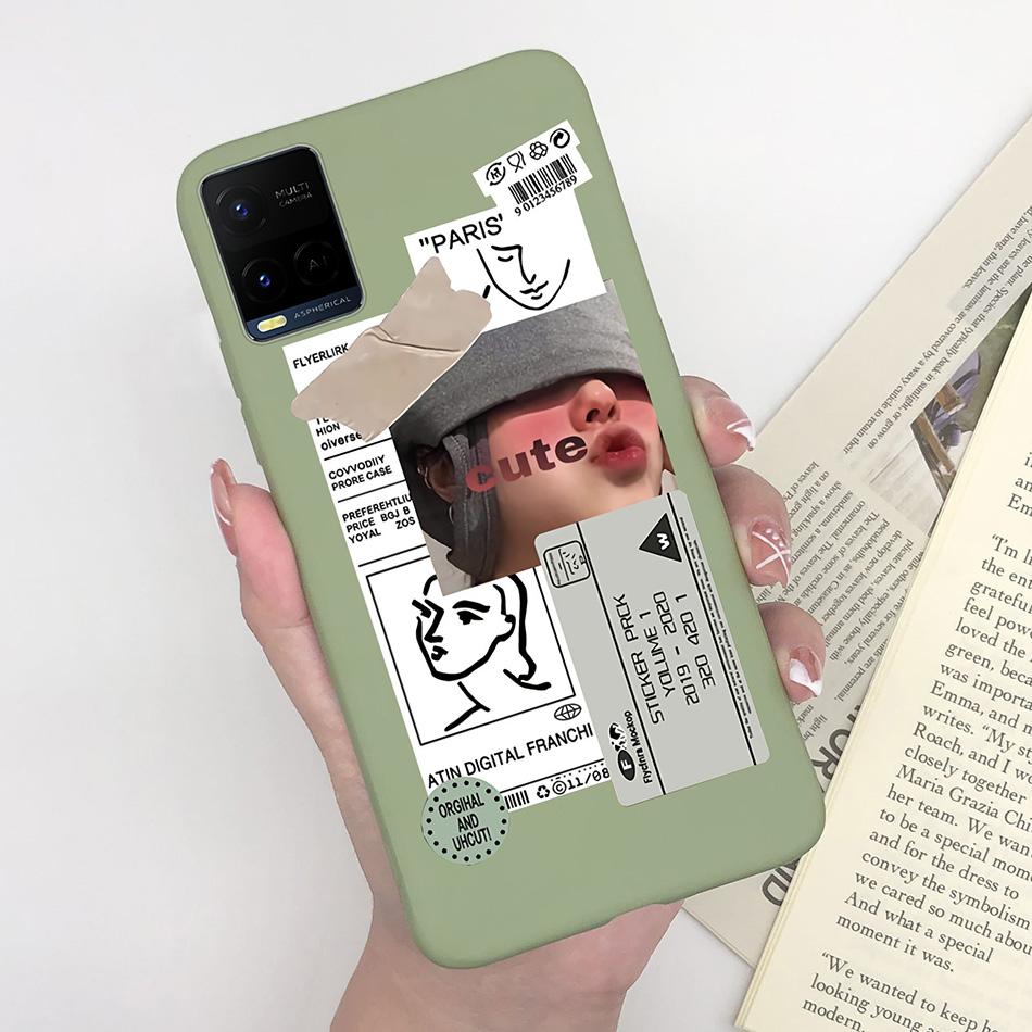 For Vivo Y33 Y33S Y21 Y21S Case Luxurious Silicone Soft TPU Matte Phone Back Cover For Vivo Y 33 Y33 S Y 21 S 21S Fundas Bumper