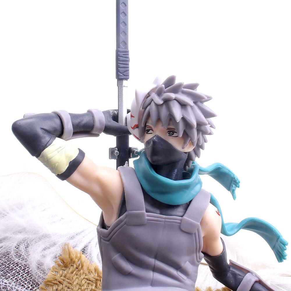 Anime Naruto Action Figure Kakashi Model Toys Cartoon Solid PVC Statue Collection Doll Car Decoration Boys Birthday Gifts