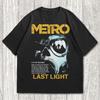 Футболка Metro Last Light, Футболка по хоррор-видеоигре, Мерч по видеоигре Shouter