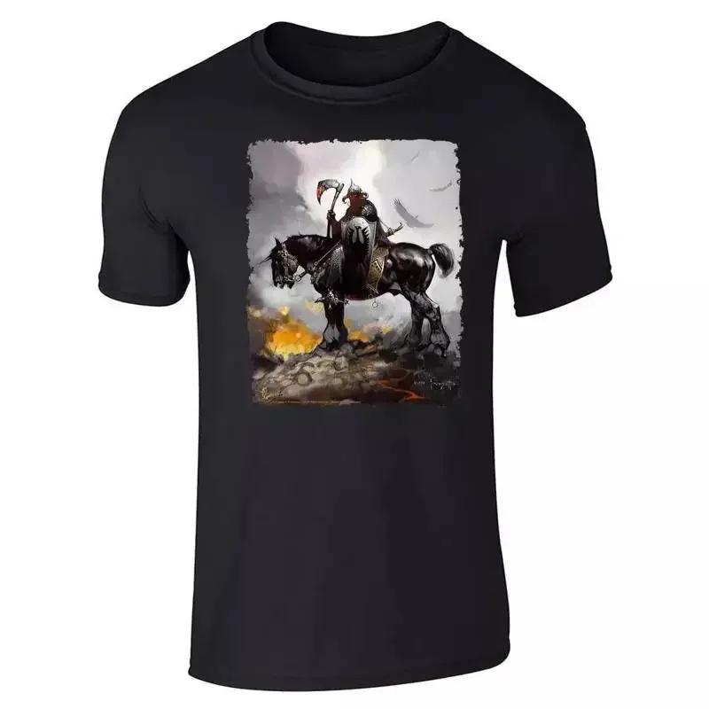 Death Dealer By Frank Frazetta Art Horror T Shirt Full Size S 4xl