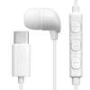 Rasta Banana iPhone 15 Android Single Ear Mono Earphone Microphone Type with DAC Wired White REMMSCD02WH Type-C In-Ear