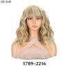 LISI HAIR Synthetic Short Wave Dark Hair Wigs With Bangs Wig Roots Heat Resistant Fiber Fluffy Hair For Women Cosplay Wear