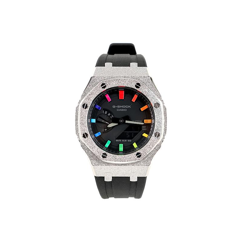 Casio Унисекс 44-миллиметровые черные часы GA-2100-1A1(Часы1--)