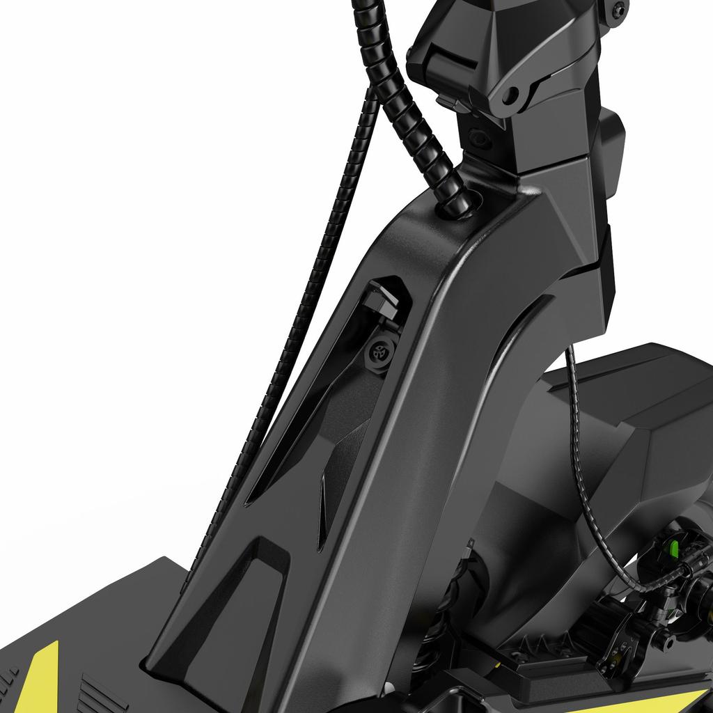 Foldable electric scooter OOTD SR1,features a 1400W motor, a 48V 20Ah battery, a top speed of 50km/h, a range of 70km, and 10-inch tires