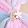 Fashion Flowers Brooch Scarf Buckle Bouquet Crystal Rhinestone Scarf Clips for Women Jewelry