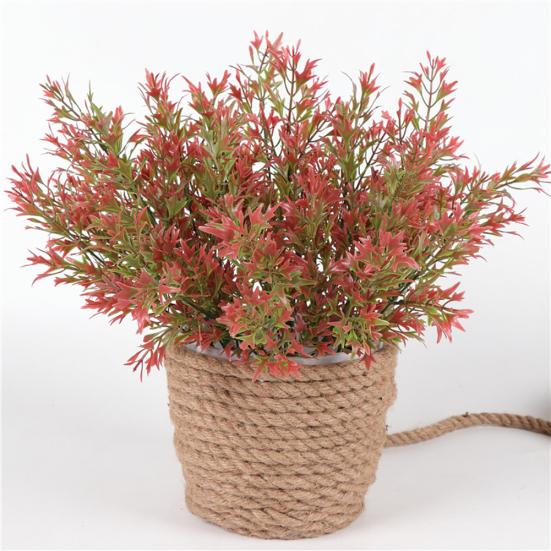 1 букет, искусственная маленькая пилообразная трава, искусственное растение, домашний отель, свадебный декор