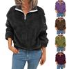 Ayollar modasi Kundalik uzun yeng Plus Fleece Hoodie Ikki tomonlama Fleece Top