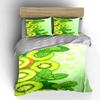Kiwi fruit and leaves. Bedding sets Duvet cover sets Duvet covers Pillowcases(1*Duvet Cover 2*Pillowcases without duvet insert)