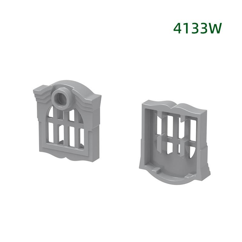 Non-Toxic Moc 10Pcs 4133W European Style Small 2X2 Hole Window Building Blocks Decoration Part Bricks Particle Idea Diy Toy Children Gifts