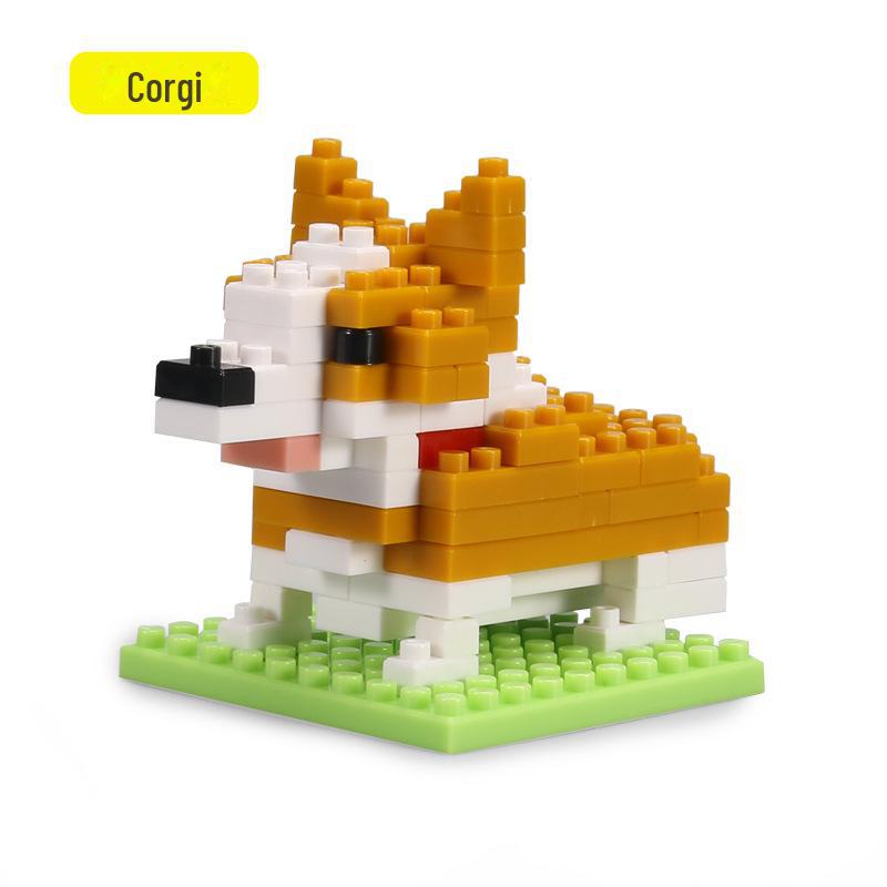 Строительные блоки животных JIKER: Лев, Тигр, Панда, Пингвин - развивающие игрушки для детей с микрочастицами