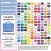 Набор многоразовых акриловых маркеров Croma 160/1 Colors с мягким наконечником, смываемые акварельные кисти, школьные принадлежности